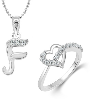 VIGHNAHARTA Alloy Gold-plated Silver Jewellery Set(Pack of 1)