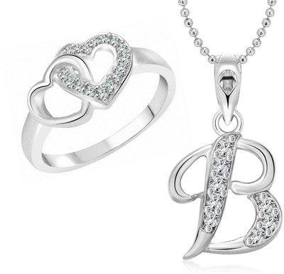 VIGHNAHARTA Alloy Gold-plated Silver Jewellery Set(Pack of 1)