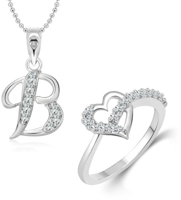 VIGHNAHARTA Alloy Gold-plated Silver Jewellery Set(Pack of 1)