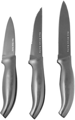

Connectwide Kitchen Non Stick Knife Set of 3 Carbon Steel, Plastic Knife Set(Pack of 3)