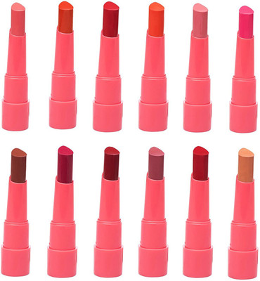 

Blue Heaven Splash Super Matte Lipstick Set of 12(multicolour, 2.7 g)