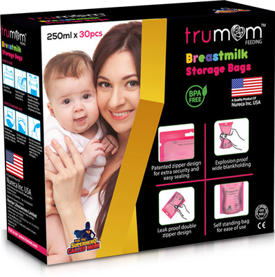 

Trumom BreastMilk Storage Bags …(Pack of 30, Pink)