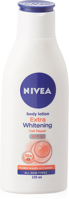 

Nivea Extra Whitening Cell Repair Body Lotion SPF 15(120 ml)