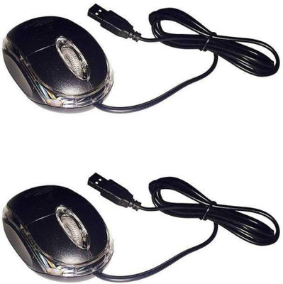 

tegpro TEGPRO_ EL-V90 pack of 2 Wired Optical Mouse(USB, Black)