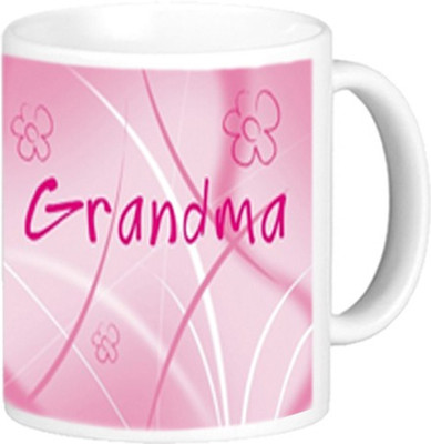 

Akcesstronics My Grandma Plastic Mug(350 ml), White
