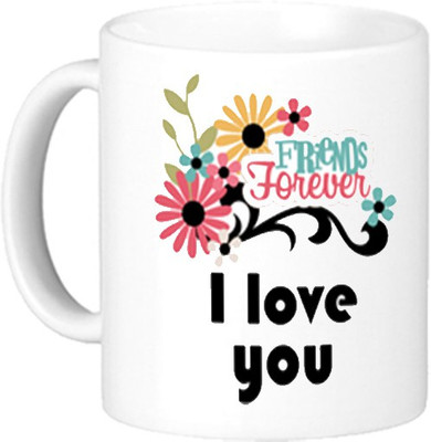 

Akcesstronics I Love You Plastic Mug(350 ml), White
