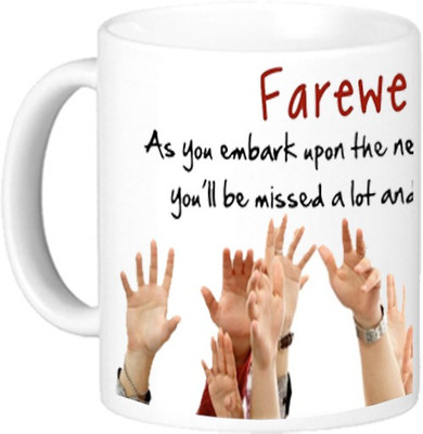 

Akcesstronics Farewell Wishes Plastic Mug(350 ml), White