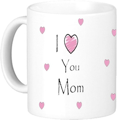 

Akcesstronics I Love You Mom Plastic Mug(350 ml), White