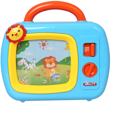 

Toyshine Little TV Toy with Scroll Image for Toddlers Children Music Box[BLUE](Multicolor)
