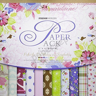 

craftsneed eno greeting designed 12x12 Multipurpose Paper(Set of 1, Multicolor)