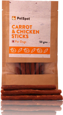 

PetSpot Chicken & Carrot Sticks Chicken Dog Treat(50 g)