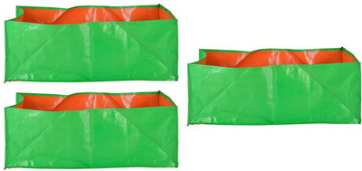 

One Feet Farm Grow Bag for growing greens (Green, 360 g, Pack of 3) size length -24 inch , width - 12 inch, height -12 inch Plant Container Set(Pack of 3, Plastic)