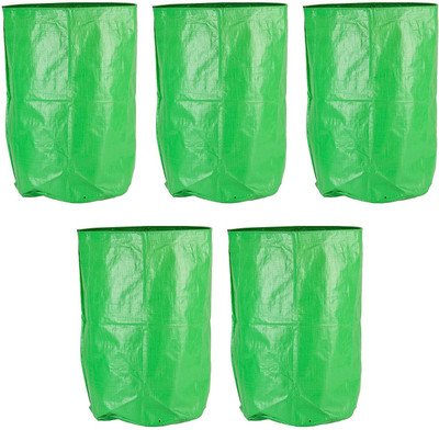

One Feet Farm Grow Bag (Green, 500 g, Pack of 5) Plant Container Set(Pack of 5, Polythene)