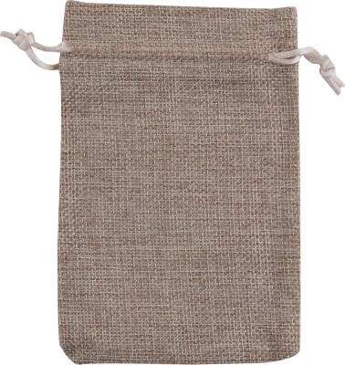 

Lifekrafts Jute Bag , Pouch ; 12.5*17.5 cms; 10 pack; DrawString ; Good Quality Pouch(Beige)