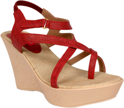 

Bora Bora Women Red Wedges