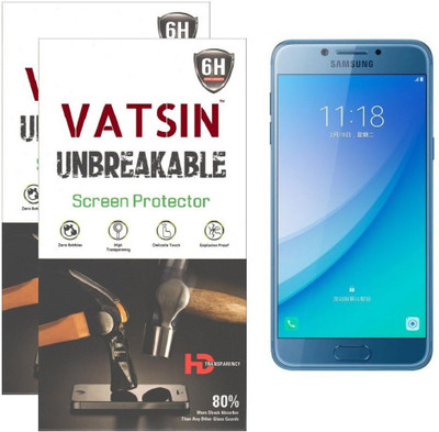 

Vatsin Impossible Screen Guard for Samsung Galaxy C5 Pro(Pack of 2), Transparent
