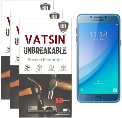 

Vatsin Screen Guard for Samsung Galaxy C5 Pro(Pack of 3), Transparent