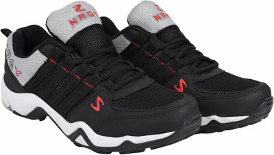 

NRGY Pro Performance Running Shoes For Men(Black, Grey, Black::red