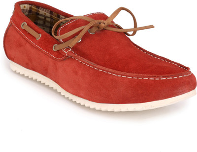 

Eego Italy Genuine Leather Men's New Look Loafers For Men(Red