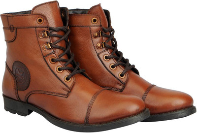 

FAUSTO High Ankle Boots For Men(Tan