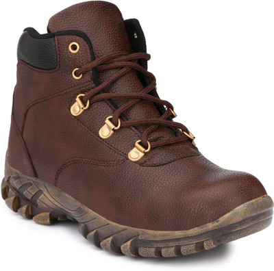 

Eego Italy Steel Toe Safety Shoes Boots For Men(Brown, Black