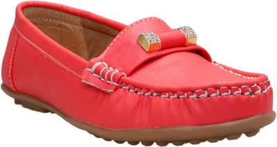 

Zappy Loafers For Women(Red), Peach