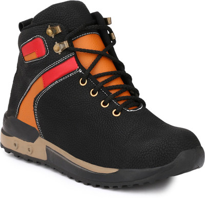 

Eego Italy Steel Toe Safety Shoes Boots For Men(Multicolor, Black