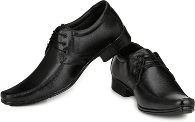 

Pureits Leathers Lace Up For Men(Black