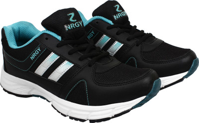 

NRGY Pro Performance Running Shoes For Men(Black, White, Black::cyan