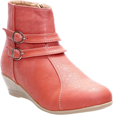 

Zappy Boots For Women(Orange), Peach