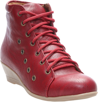 Zappy Boots For Women(Maroon, Cherry