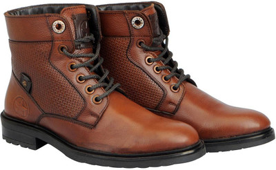 

FAUSTO High Ankle Boots For Men(Tan