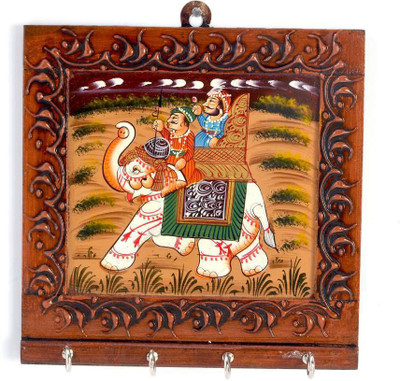 50% OFF on Home India Wooden Key Holder(4 Hooks) 50% OFF on Home India Wooden Key Holder(4 Hooks)