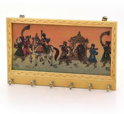 50% OFF on Home India Wooden Key Holder(6 Hooks) 50% OFF on Home India Wooden Key Holder(6 Hooks)