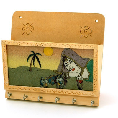 50% OFF on Home India Wooden Key Holder(6 Hooks) 50% OFF on Home India Wooden Key Holder(6 Hooks)