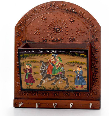 50% OFF on Home India Wooden Key Holder(5 Hooks) 50% OFF on Home India Wooden Key Holder(5 Hooks)