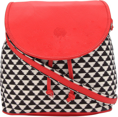 

Vivinkaa Women Casual Red Leatherette Sling Bag