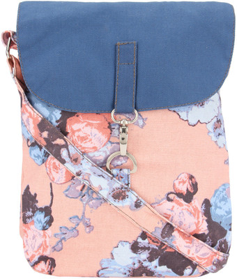 

Vivinkaa Women Casual Blue, Pink Canvas Sling Bag