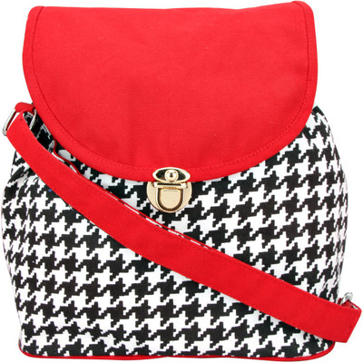 

Vivinkaa Women Casual Red Canvas Sling Bag