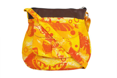 

Vivinkaa Women Casual Yellow Leatherette Sling Bag