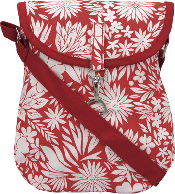 

Vivinkaa Women Casual Red Canvas Sling Bag