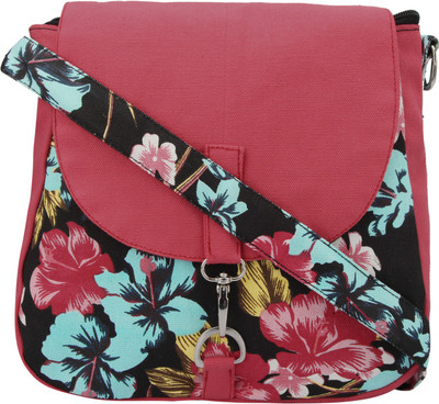 

Vivinkaa Women Casual Pink Canvas Sling Bag