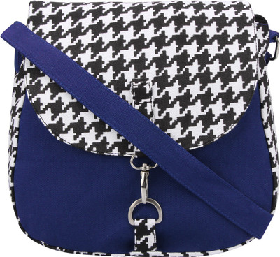

Vivinkaa Women Casual Blue Canvas Sling Bag