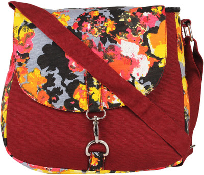 

Vivinkaa Women Casual Yellow Canvas Sling Bag