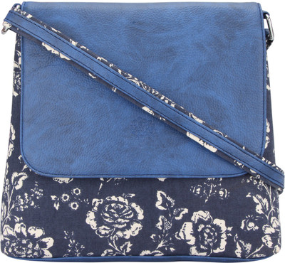 

Vivinkaa Women Casual Blue Leatherette Sling Bag