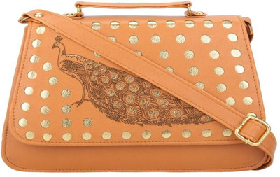 

Bellina Women Casual Tan Leatherette Sling Bag