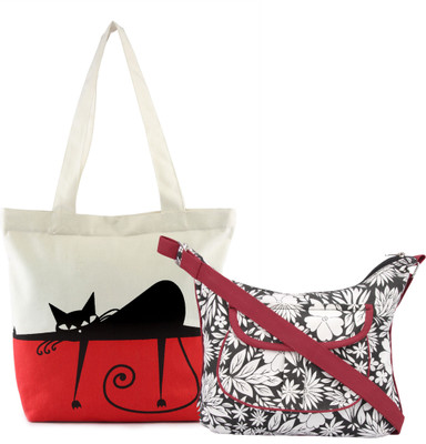 

Vivinkaa Women Casual Multicolor Canvas Sling Bag