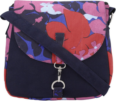

Vivinkaa Women Casual Blue Canvas Sling Bag