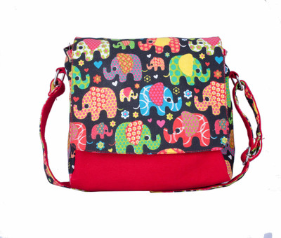 

Vivinkaa Women Casual Red Canvas Sling Bag