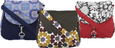 

Vivinkaa Women Casual Multicolor Canvas Sling Bag